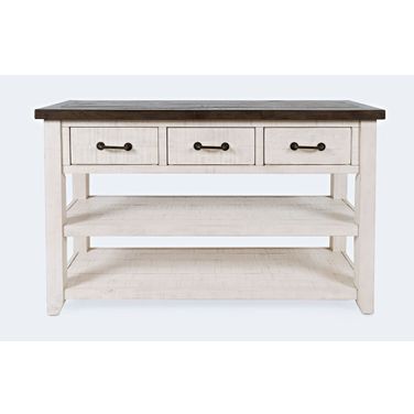 Madison County Harris 50 Inch Sofa Console Table In Vintage White