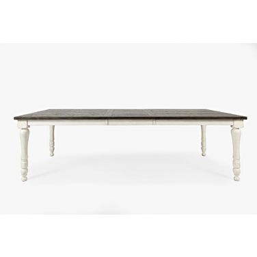 Madison County Rectangle Extension Dining Table In Vintage White