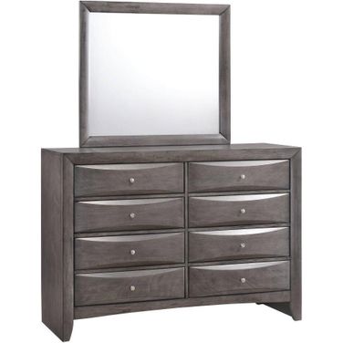 Madison Gray Dresser With Mirror