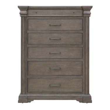 Madison Ridge Brown 6 Drawer Chest In Natural Bark