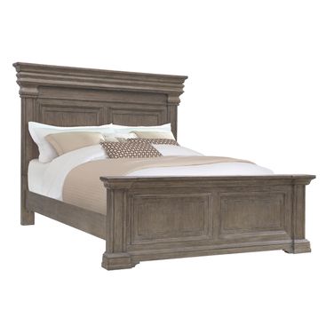 Madison Ridge Brown King Panel Bed In Natural Bark