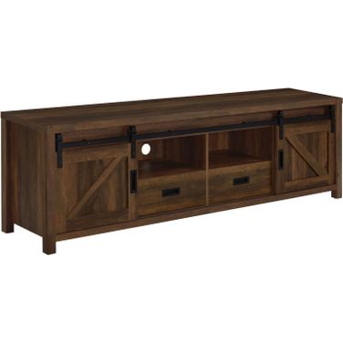 Madra Rectangular TV Console with 2 Sliding Doors