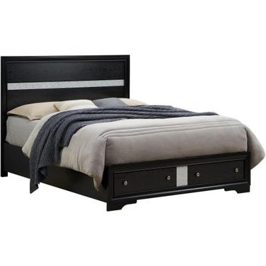 Madrid Queen Storage Bed In Black