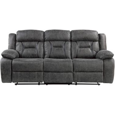 Madrona Hill Double Reclining Sofa In Gray