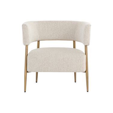 Maestro Lounge Chair In Dove Cream
