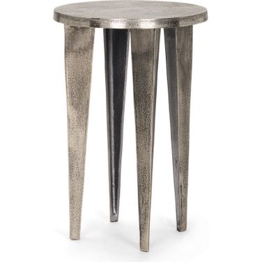 Maggie Accent Table In Nickel
