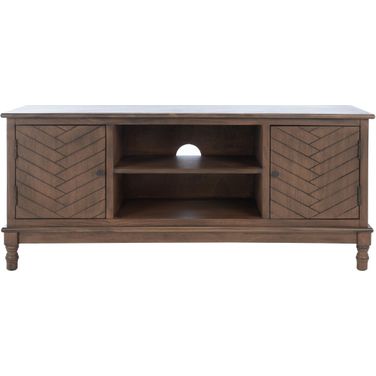 Magnolia 2 Door 2 Shelf Media Stand in Brown