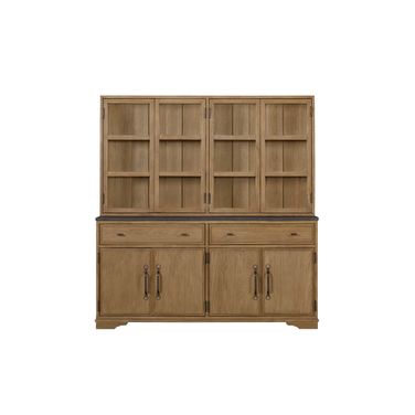 Magnolia 2 Piece Cabinet with Hutch and Buffet In Cashew