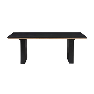 Magnolia 80-96 Inch Dining Table with 16 Inch Leaf In Black