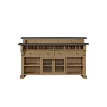 Magnolia Bar with Cement Tops In Cashew