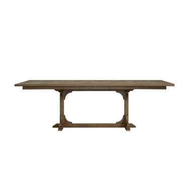 Magnolia Counter Height Trestle Table In Almond