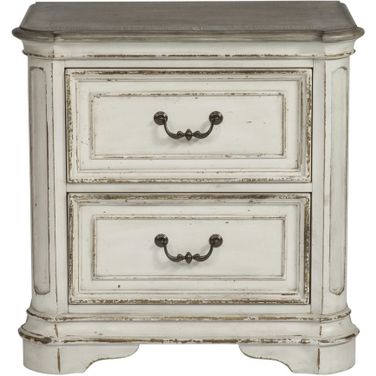 Magnolia Manor Antique White 2 Drawer Nightstand