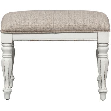 Magnolia Manor Antique White Accent Bench