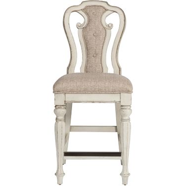 Magnolia Manor Antique White Counter Height Chair Set of 2
