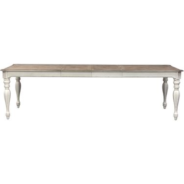 Magnolia Manor Antique White Extendable Rectangular Dining Table