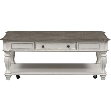 Magnolia Manor Antique White Rectangular Cocktail Table