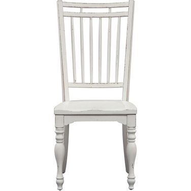 Magnolia Manor Antique White Spindle Back Side Chair Set of 2