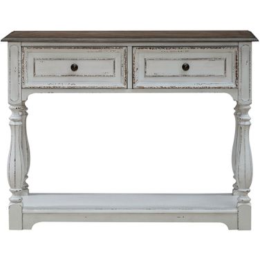 Magnolia Manor Hall Console In White