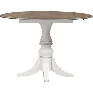 Magnolia Manor Round Drop Leaf Dining Table