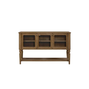 Magnolia Server with Mesh Door Front In Almond