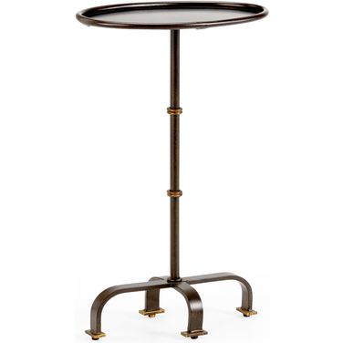 Magnolia Side Table In Brown and Gold