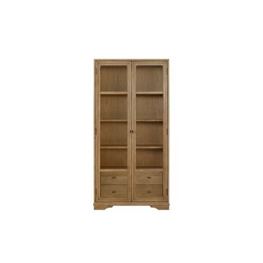 Magnolia Tall Display Cabinet In Cashew