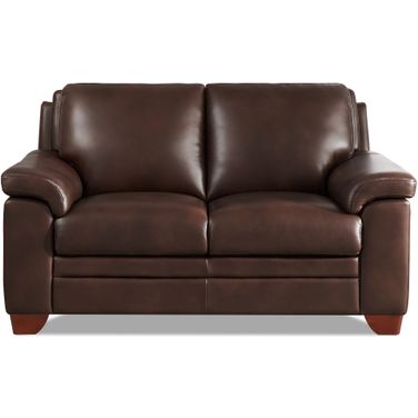 Magnum Leather Loveseat In Chestnut