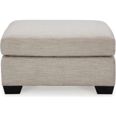 Mahoney Oversized Accent Ottoman In Pebble