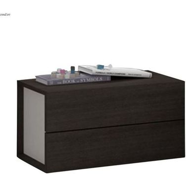 Maia Light Grey Lacquer RAF Nightstand
