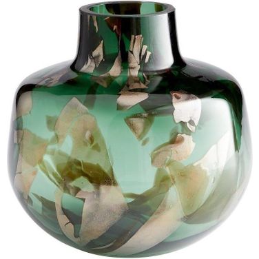 Maisha Green And Gold Small Vase