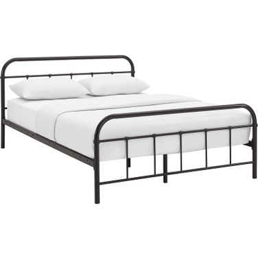 Maisie Brown Queen Stainless Steel Bed Frame