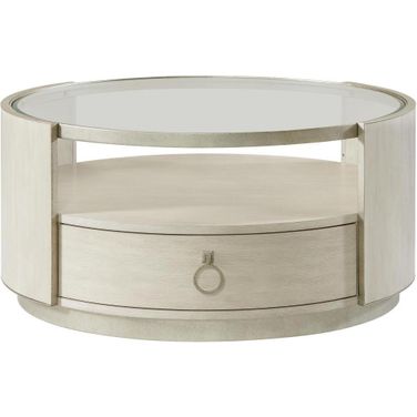 Maisie Round Coffee Table In Champagne