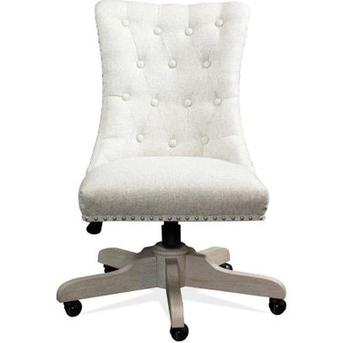 Maisie Upholstered Desk Chair In White