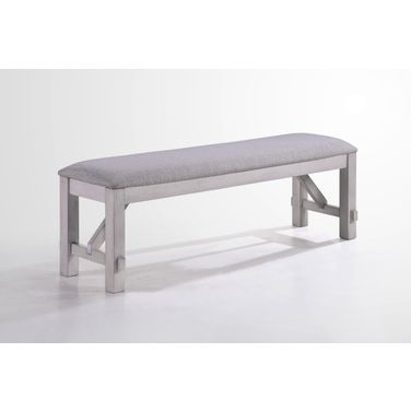 Maisie White And Brown Bench