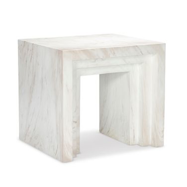 Maitland Smith Aries End Table In Marble