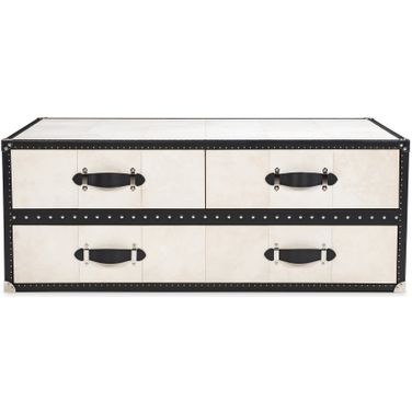 Hawkins Cocktail Trunk In Cream