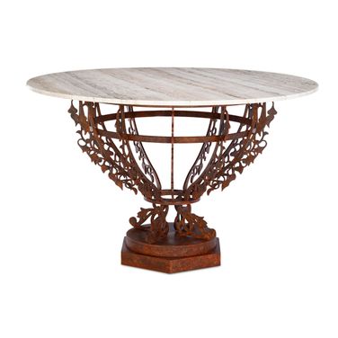 Venetian Center Table In Brown
