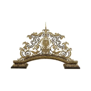 Majestic Fireplace Screen In Brass