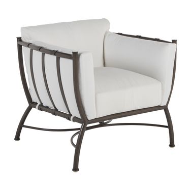 Majorca Aluminum Club Chair In Bali Pearl