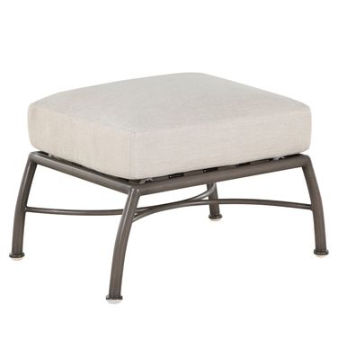 Majorca Aluminum Ottoman In Bali Pearl