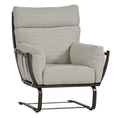 Majorca Aluminum Spring Lounge Chair In Bali Pearl