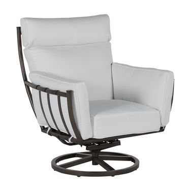 Majorca Aluminum Swivel Rocker Lounge In Bali Pearl