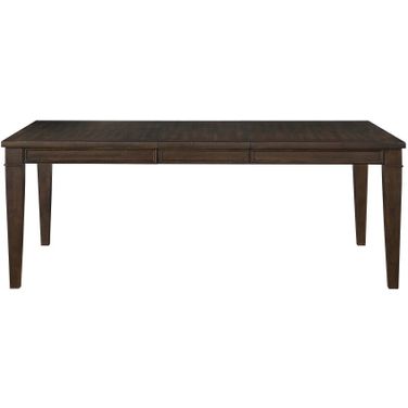 Makah Dark Brown Natural Tone Extendable Dining Table