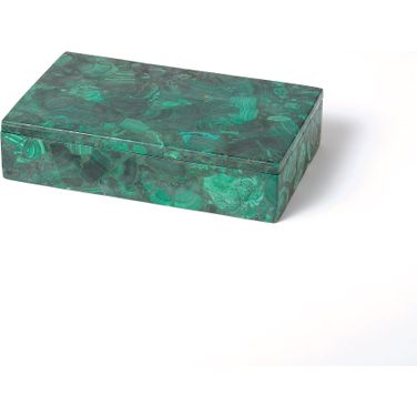 Malachite Stone Large Box In Green