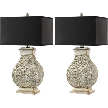 Malaga Silver 29 Inch Table Lamp Set of 2