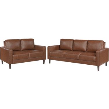 Malcolm Living Room Set In Chocolate