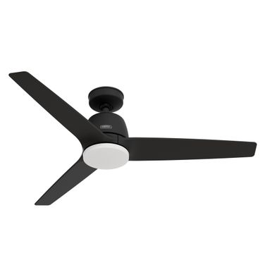 Malden 52 Inch Ceiling Fan with LED Light Kit and Handheld Remote In Matte Black