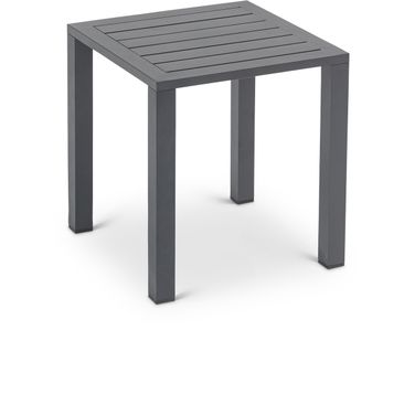 Maldives Outdoor Patio End Table In Grey