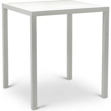 Maldives Outdoor Patio Square Bar Table In White