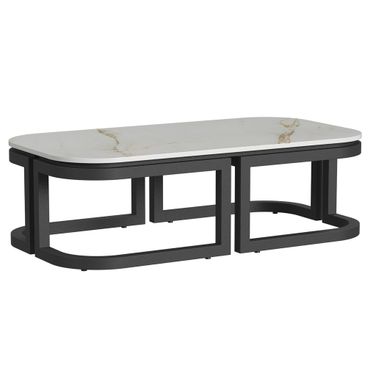 Malibu Coffee Table in Matte Coal